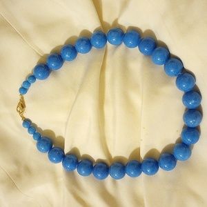 Lee Sands LS turquoise tone necklace